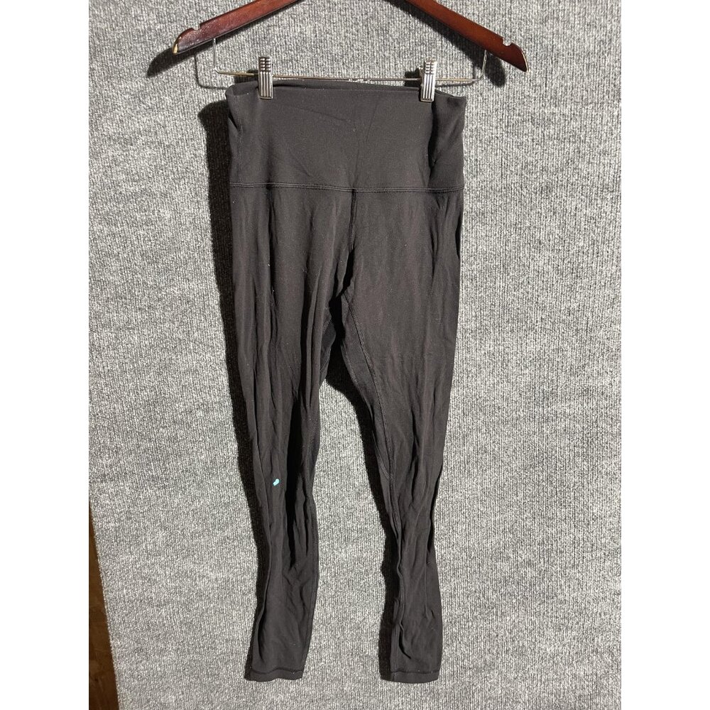 Lululemon Leggings Womens 4 Black High Rise Ankle Yoga Pants Athletic Gym